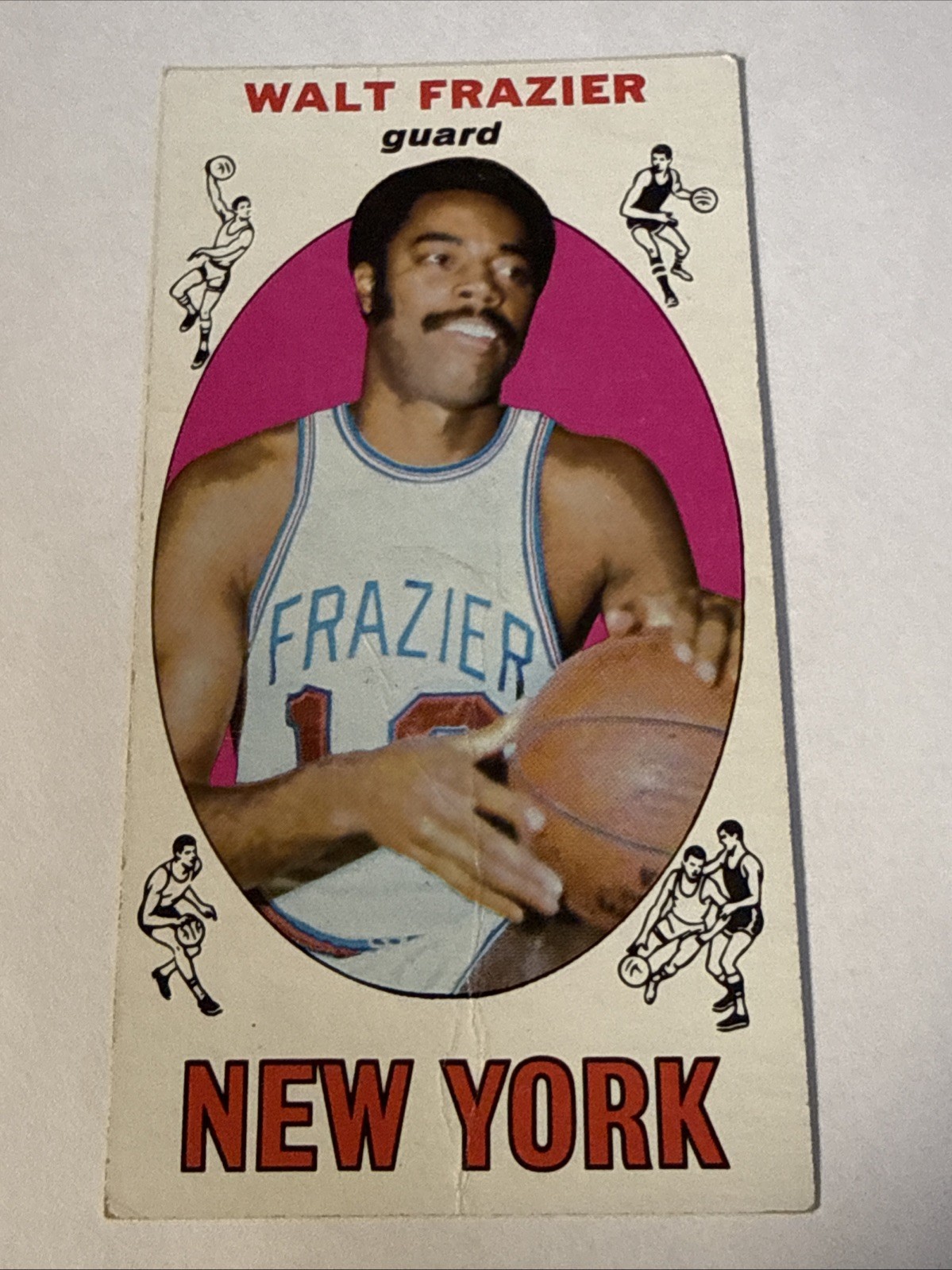 WALT FRAZIER Rookie Card 1969-70 Topps Basketball Card #98 NY Knicks Ex-Nmt WALT FRAZIER Rookie Card 1969-70 Topps Basketball Card #98 NY Knicks Ex-Nmt