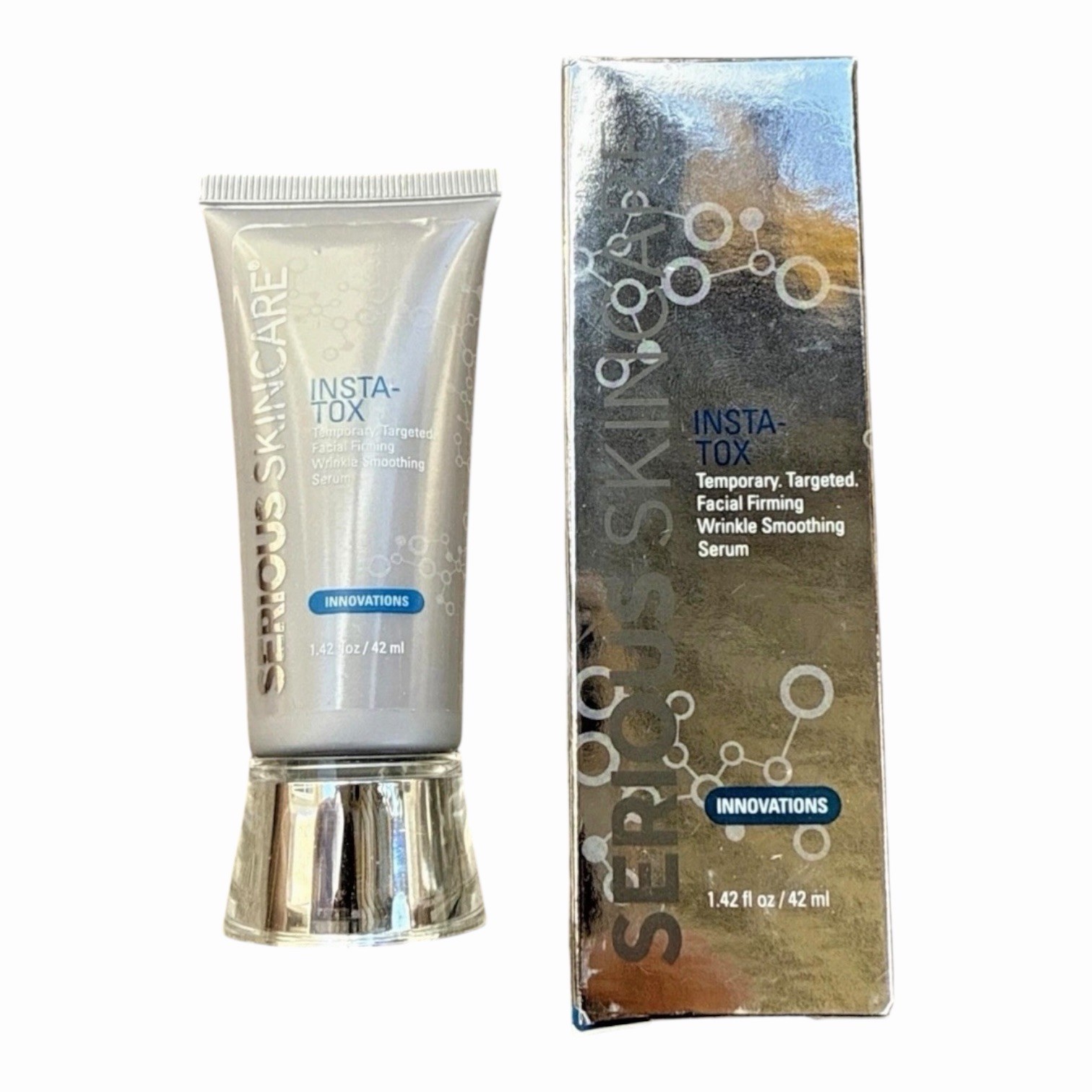 Serious Skincare Insta-Tox Wrinkle-Smoothing Serum 1.42 oz/ 42ml New SEALED Serious Skincare Insta-Tox Wrinkle-Smoothing Serum 1.42 oz/ 42ml New SEALED