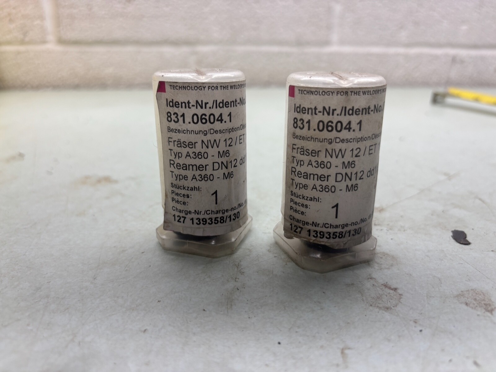 Abicor Binzel Reamer Blade 831.0604.1 DN12 (A360-M6) Qty 2 Abicor Binzel Reamer Blade 831.0604.1 DN12 (A360-M6) Qty 2