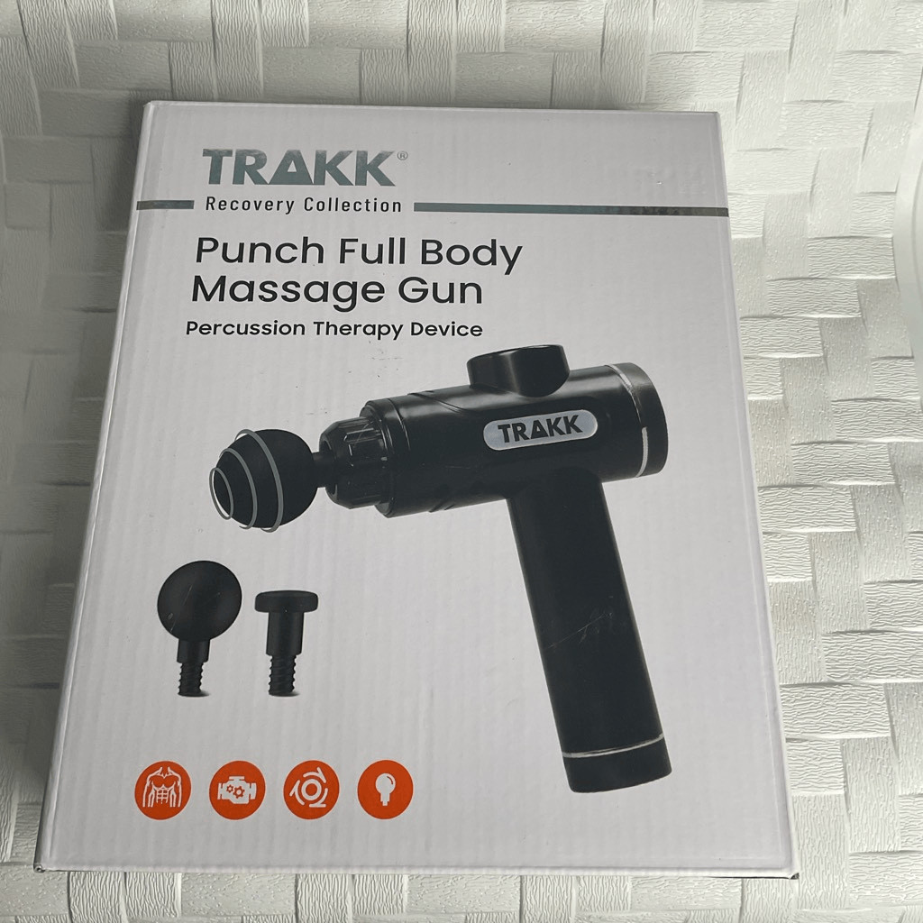 TRAKK Recovery Collection Punch Full Body Massage Gun Percussion Therapy Device