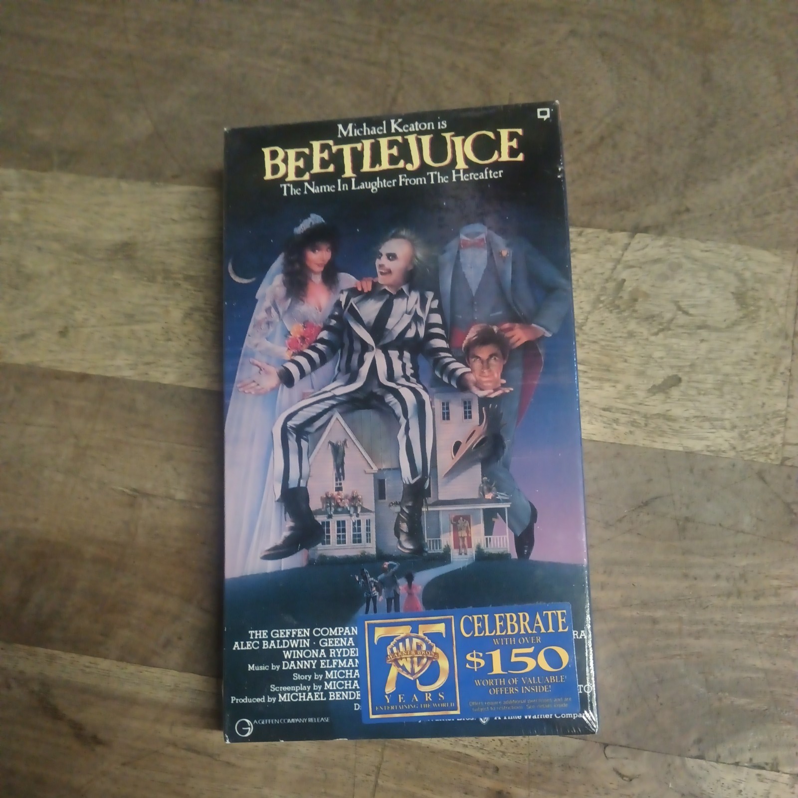 Beetlejuice 1988 VHS 1991 Watermark Warner Home Video Rare Sealed Horror Comedy