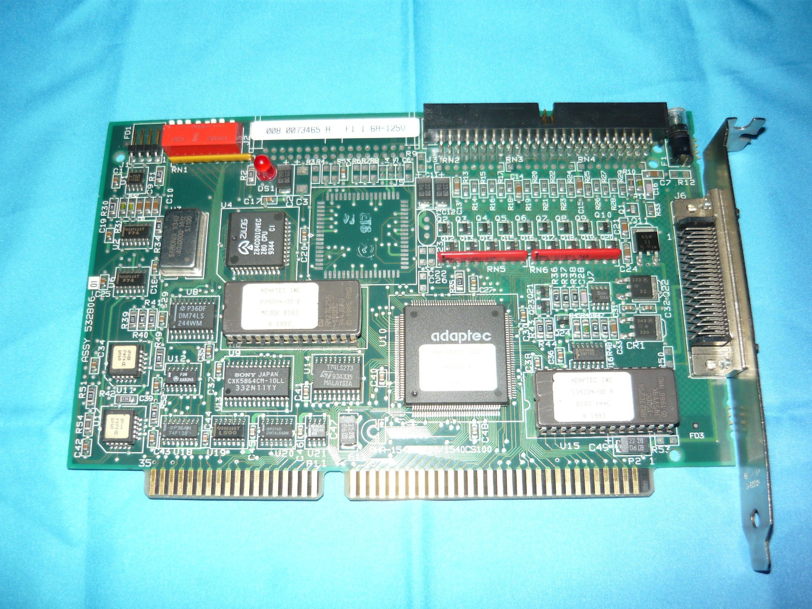Vintage Adaptec AHA-1540C ISA SCSI Controller Card Used Vintage Adaptec AHA-1540C ISA SCSI Controller Card Used