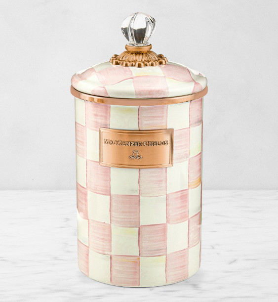 MacKenzie-Childs Rosy Check Canister MacKenzie-Childs Rosy Check Canister