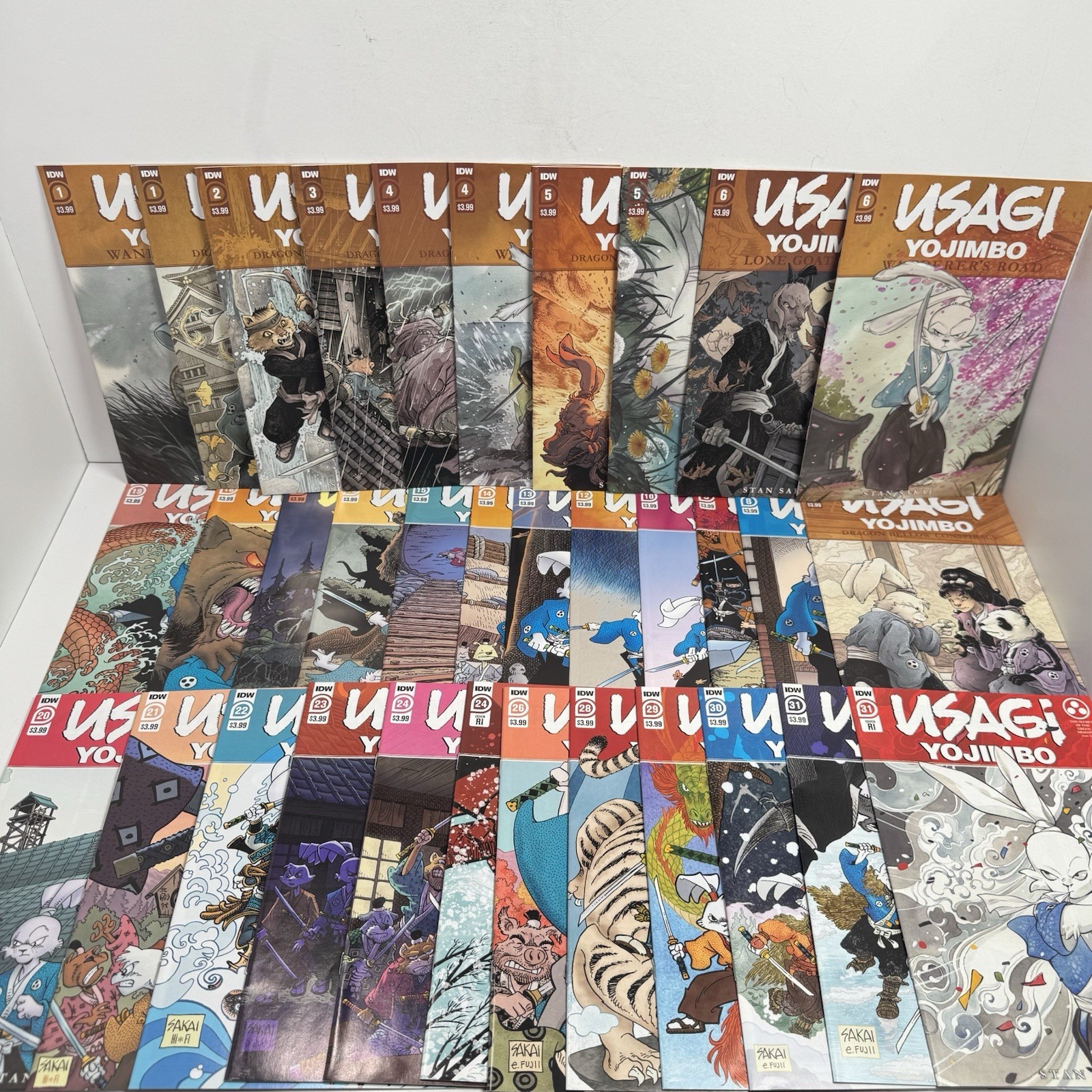 Usagi Yojimbo IDW Stan Sakai 34 Comic Book Lot Issues #1-31 Variants