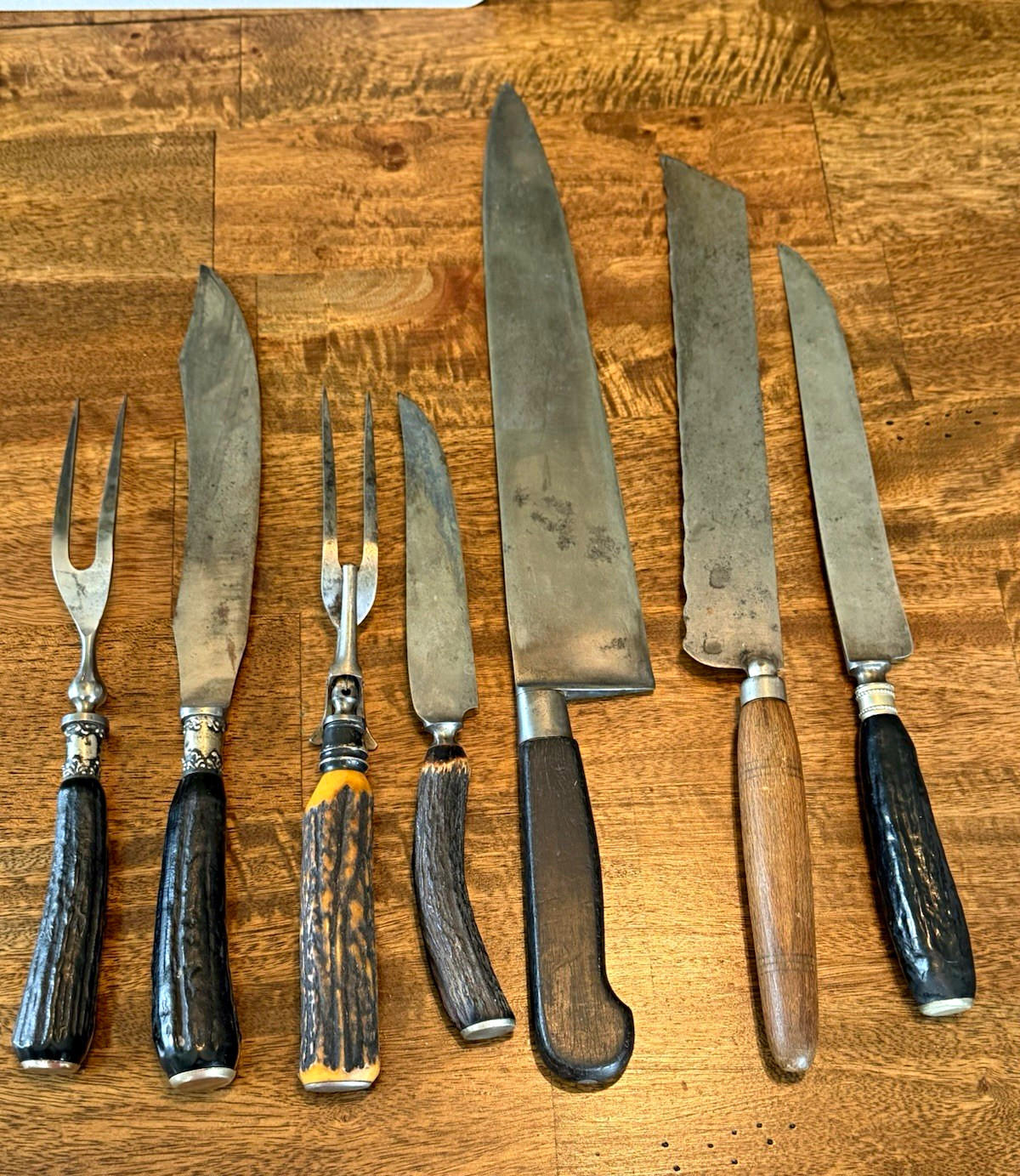 Landers, Frary & Clark Vintage Knives & Carving Sets Hand Forged Carbon Steel