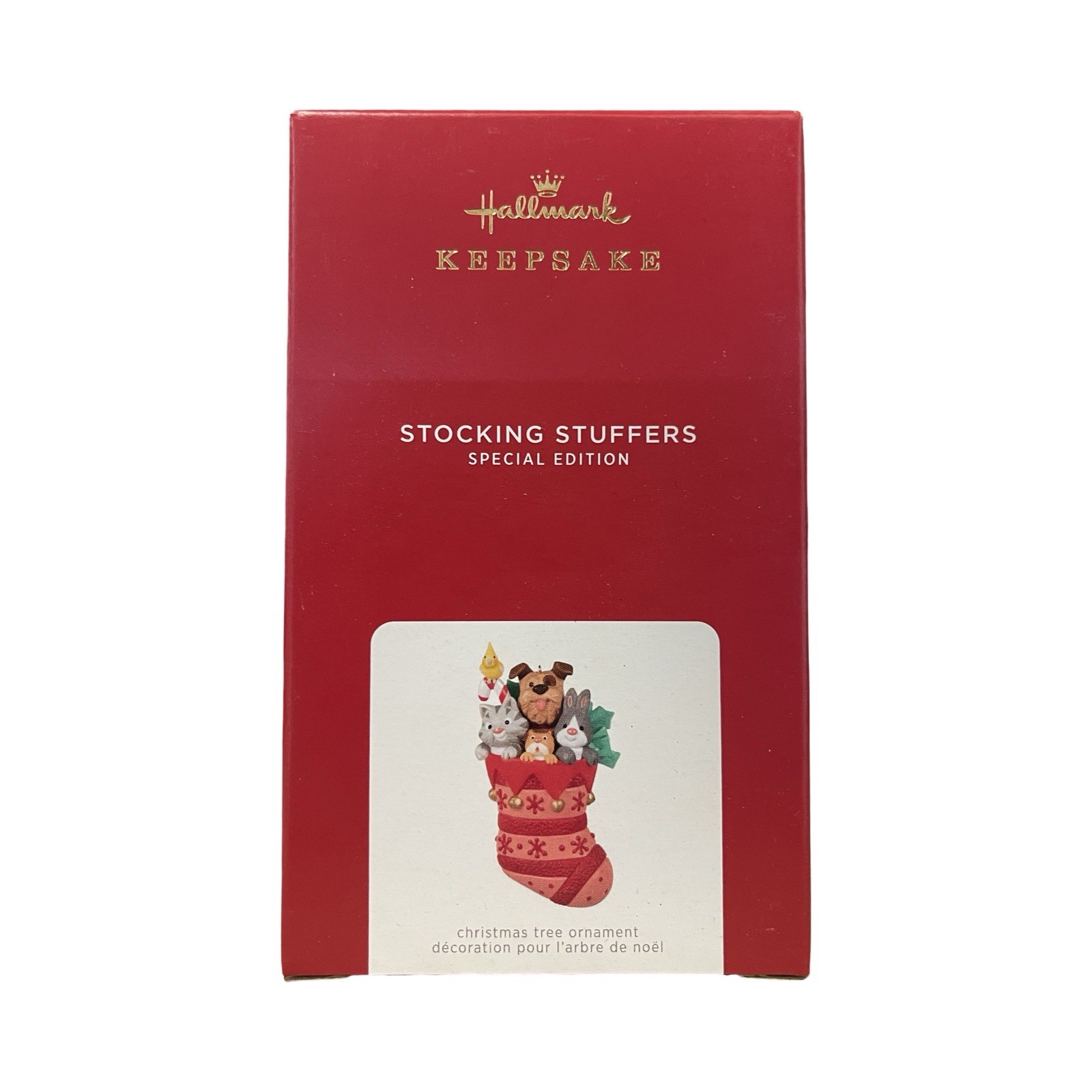 2021 Hallmark Keepsake Stocking Stuffers Special Edition Ornament - Red Stocking