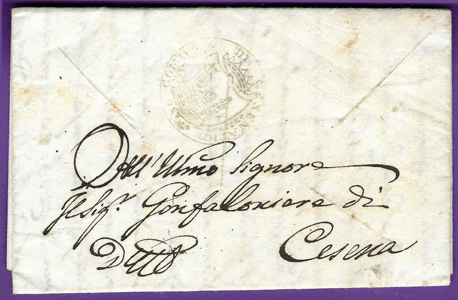 1836 FLS, Cholera Fumigated, \