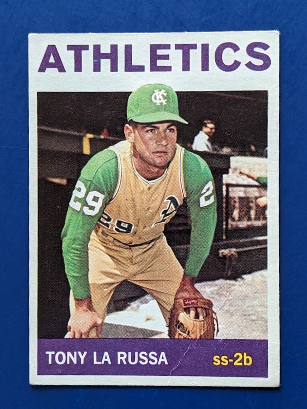 1964 Topps - Tony LaRussa HOF #244 - Kansas City Athletics CENTERED ROOKIE 1964 Topps - Tony LaRussa HOF #244 - Kansas City Athletics CENTERED ROOKIE