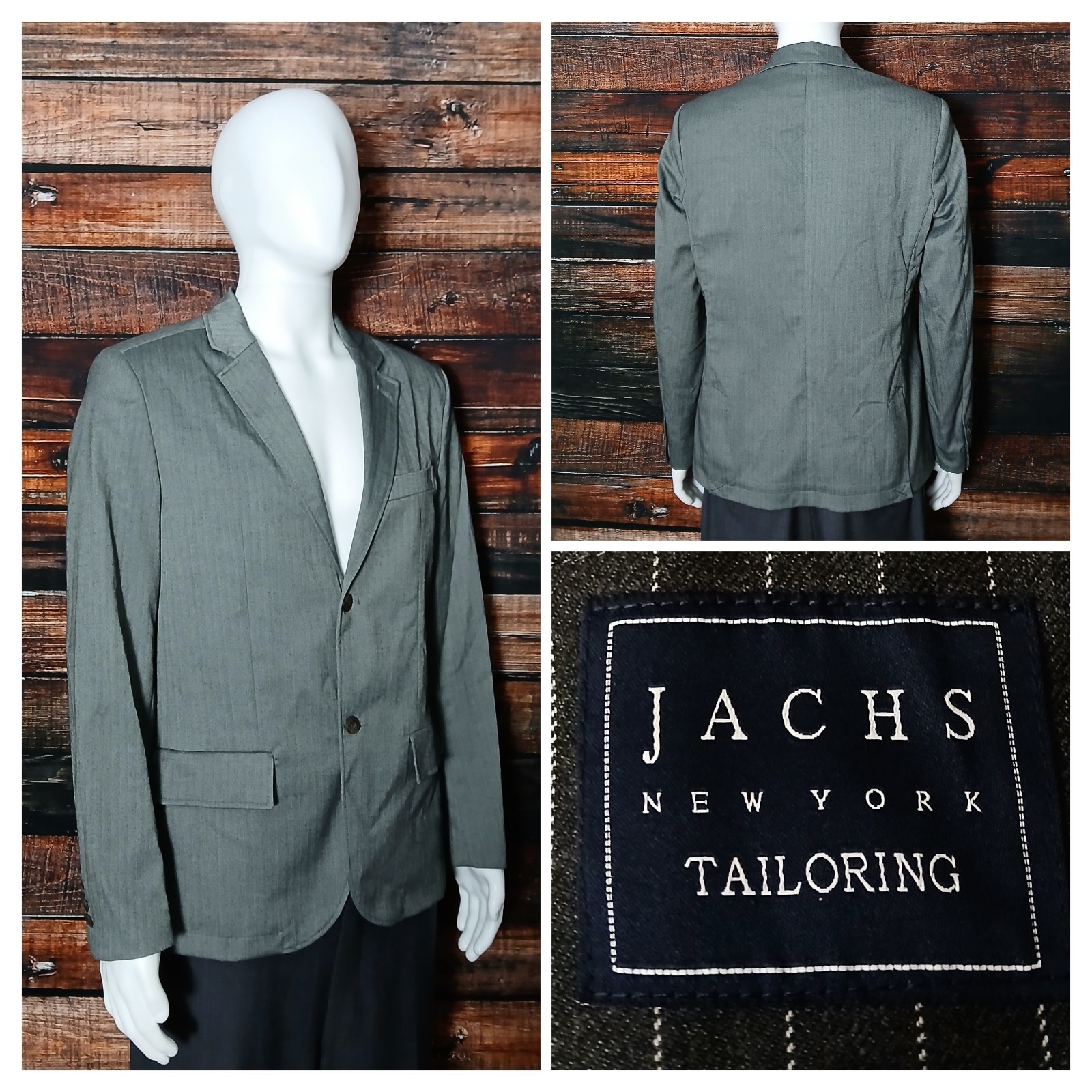 Jachs New York Jacket Blazer Mens M Sport Coat Gray NWT 