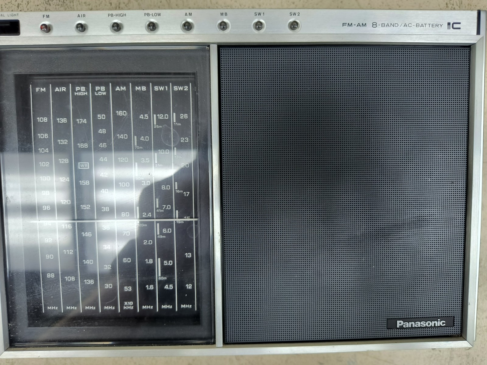 Vintage Panasonic RF-1700 FM-AM 8-Band Short Wave Radio Powers On, Tested,Works Vintage Panasonic RF-1700 FM-AM 8-Band Short Wave Radio Powers On, Tested,Works
