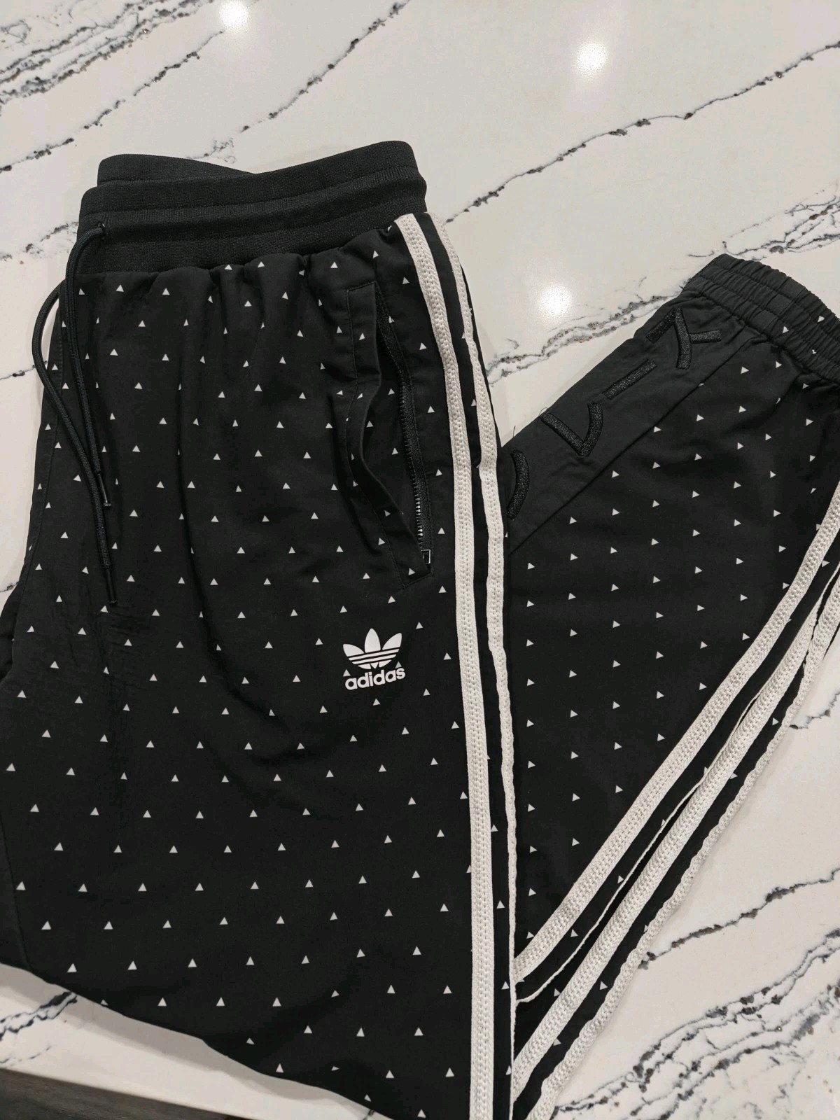Adidas x Pharrell Williams Human Race Carrot Pants XL Triangle All Over Print