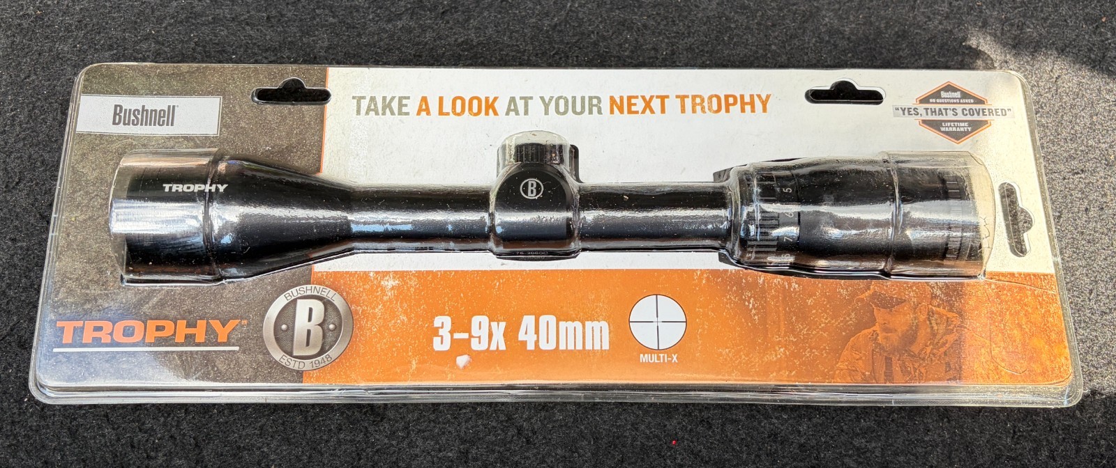 Bushnell Trophy 3-9x40mm Matte Black Rifle Scope 753960C NEW Bushnell Trophy 3-9x40mm Matte Black Rifle Scope 753960C NEW