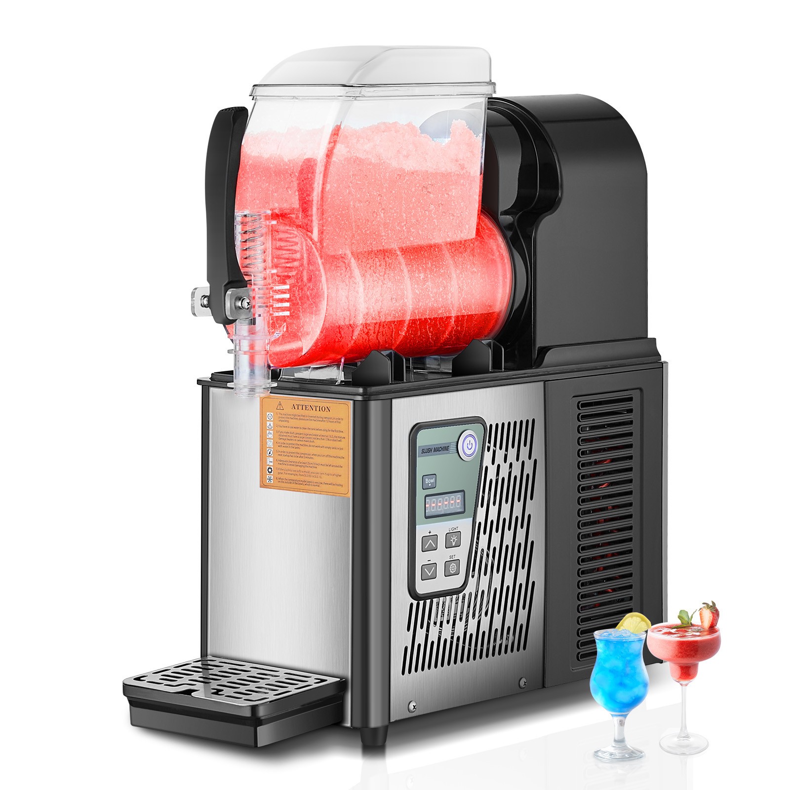 Uimoso 4L Commercial Slushy Machine Margarita Smoothie Frozen Drink Maker