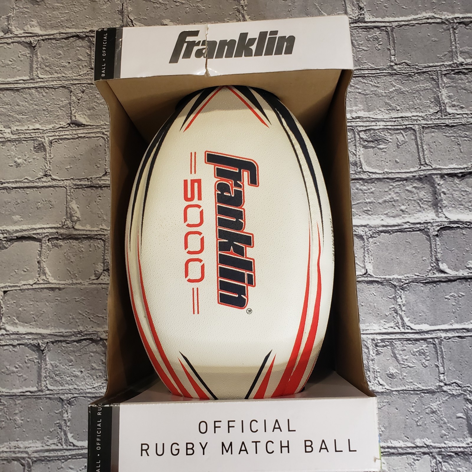 Franklin Sports Rugby Ball - 5000 Rugby Training Ball - Official Size 5