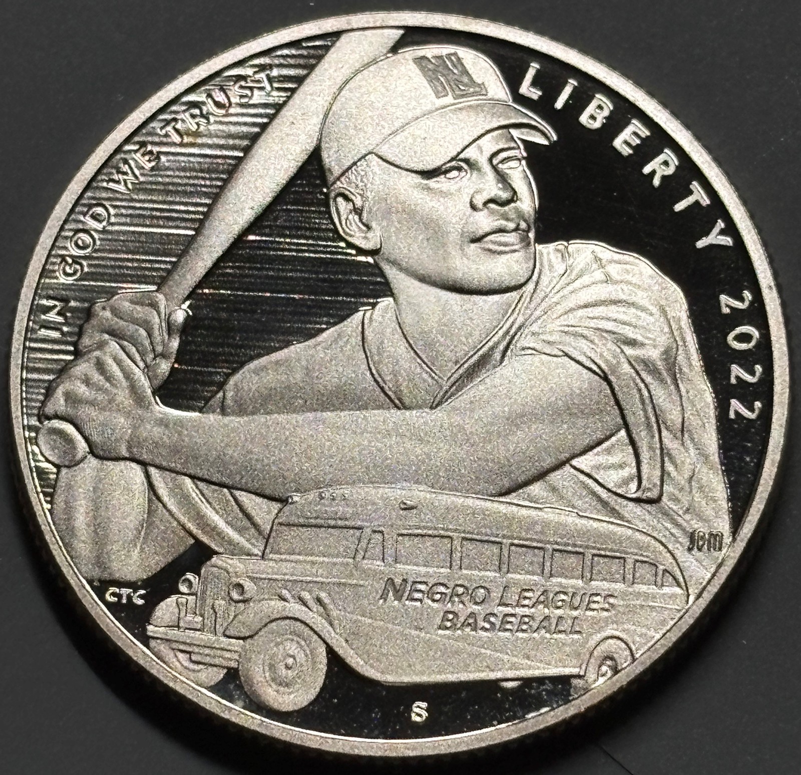 2022-S Negro Leagues Baseball Commerative Proof Half Dollar Coin