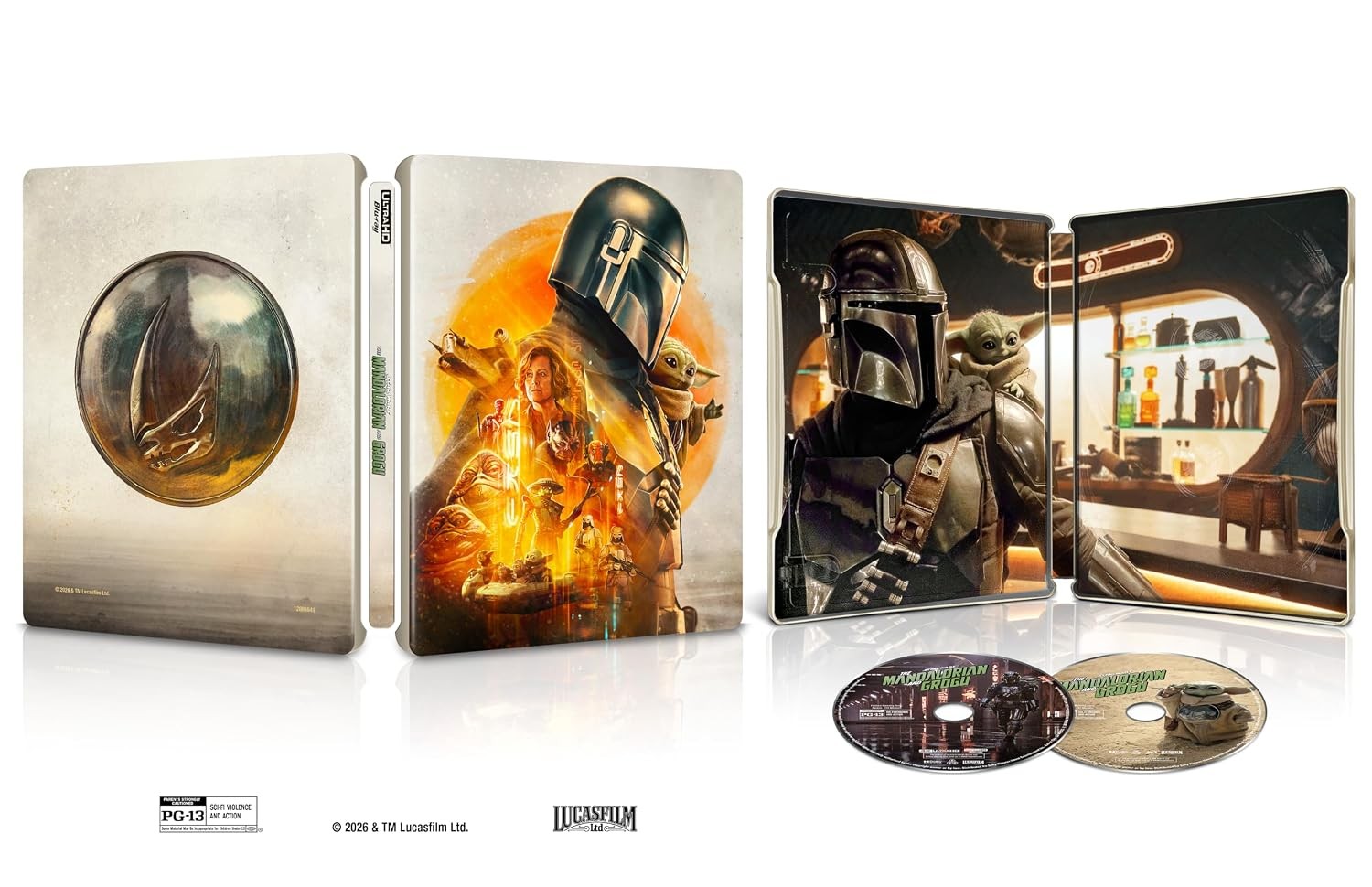Steelbook The Mandalorian And Grogu (2026) (4K + Digital) NEW Steelbook The Mandalorian And Grogu (2026) (4K + Digital) NEW
