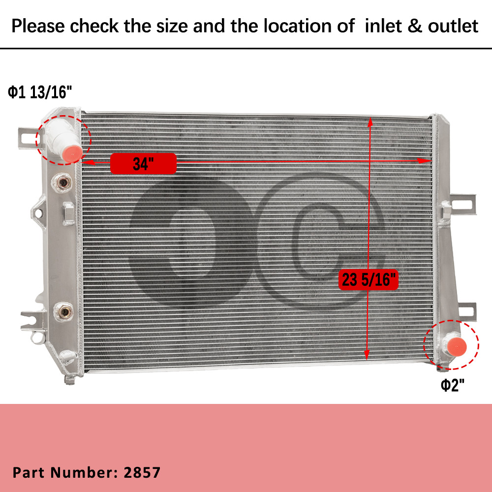 3-Row Radiator Fit 2006-10 Chevy Silverado 2500 3500 HD 6.6L V8 Duramax LBZ/LMM