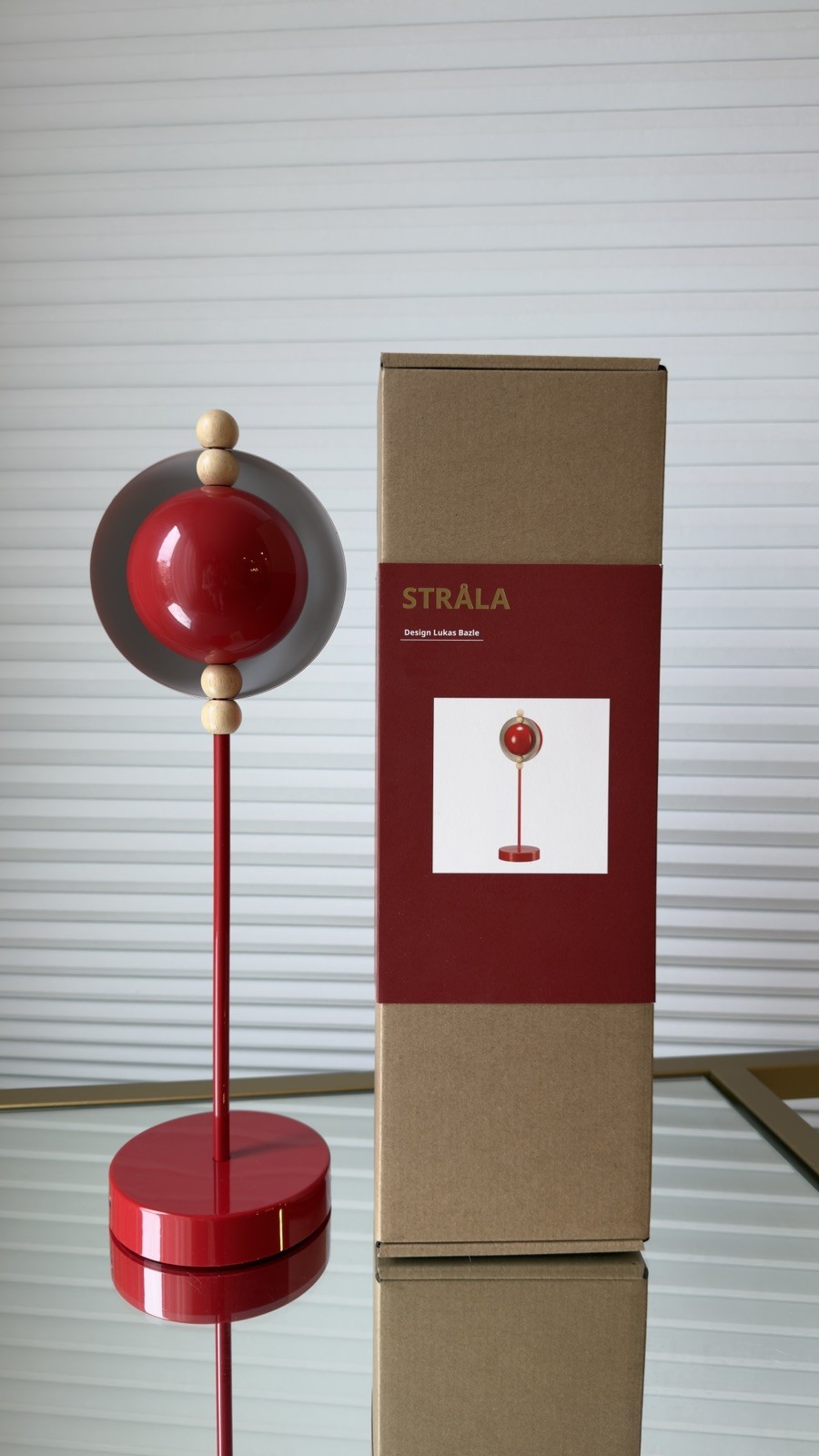 Ikea STRÅLA Strala LED Decorative Table Lamp, Metal, Battery Operated/Red, New Ikea STRÅLA Strala LED Decorative Table Lamp, Metal, Battery Operated/Red, New