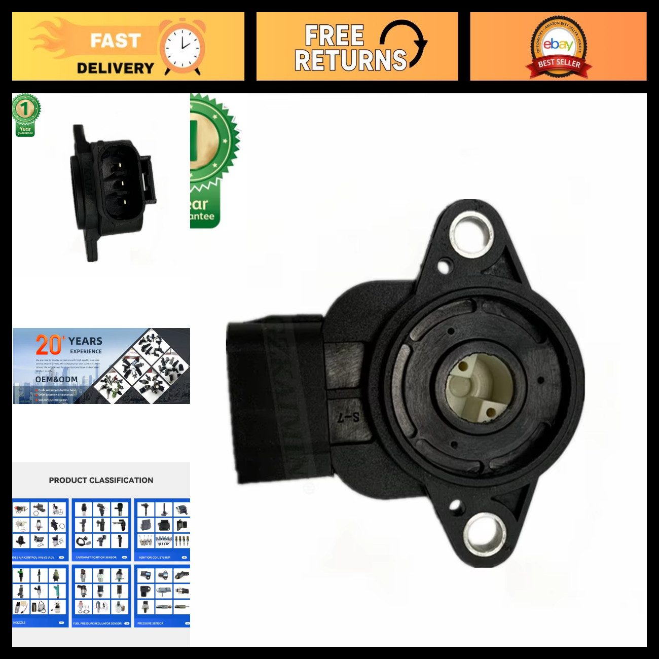 Throttle Position Sensor 22633-AA120 for Toyota Corolla Pontiac - High Performan