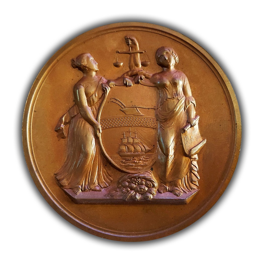 1854 Captains Creighton, Low & Stouffer Julian LS-12 - Bronze Medal UNC