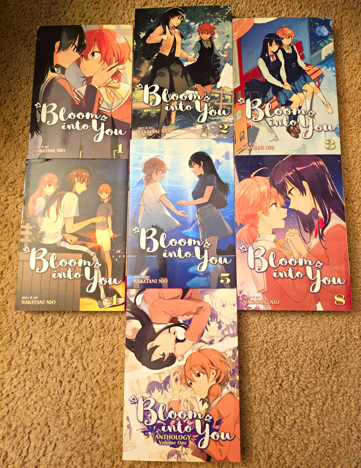 Bloom Into You Manga Lot Vol 1-5, 8 + Anthology Vol 1 Softcover Nakatani Nio