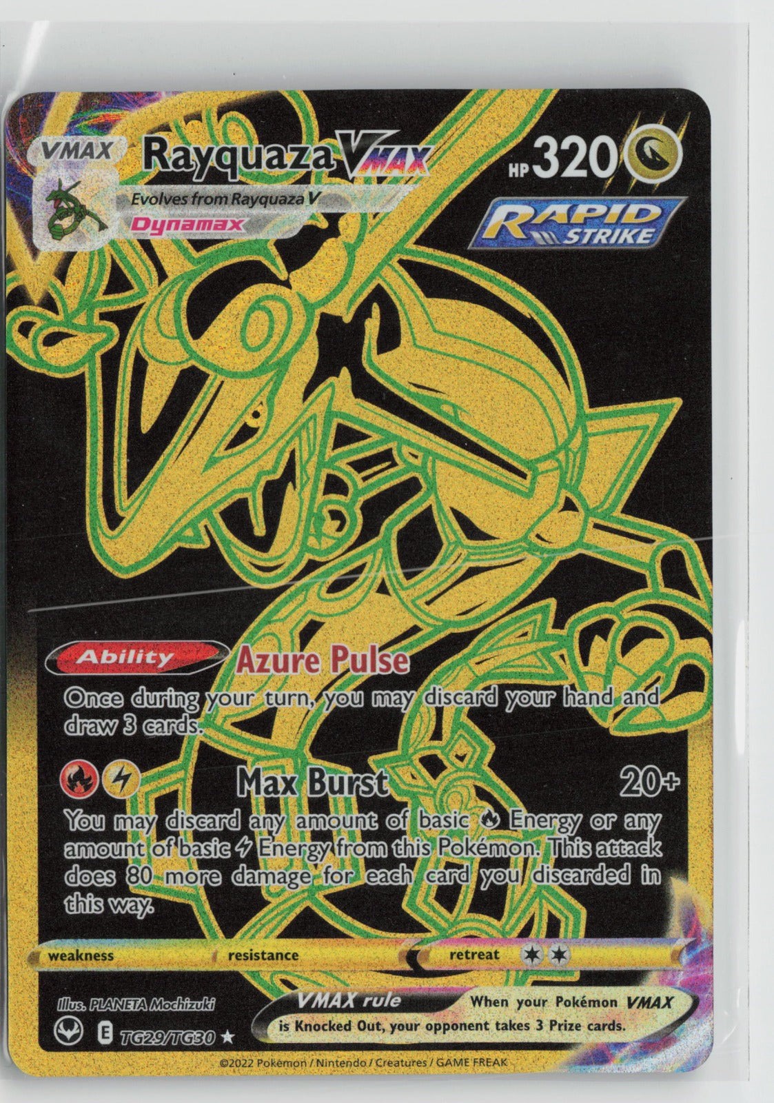 Rayquaza VMAX Secret Secret Rare Holo SWSH12: TG TG29/TG30 NM Rayquaza VMAX Secret Secret Rare Holo SWSH12: TG TG29/TG30 NM