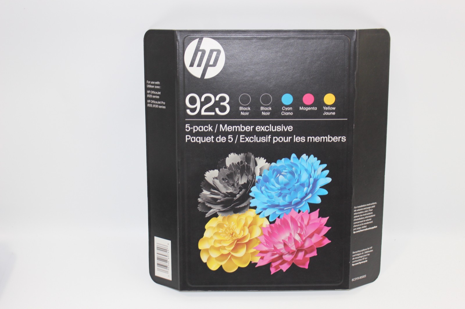GENUINE HP 923 5-PACK 2 Black, C/M/Y Ink Cartridges Exp 10/2027+ 6C3Y8BN