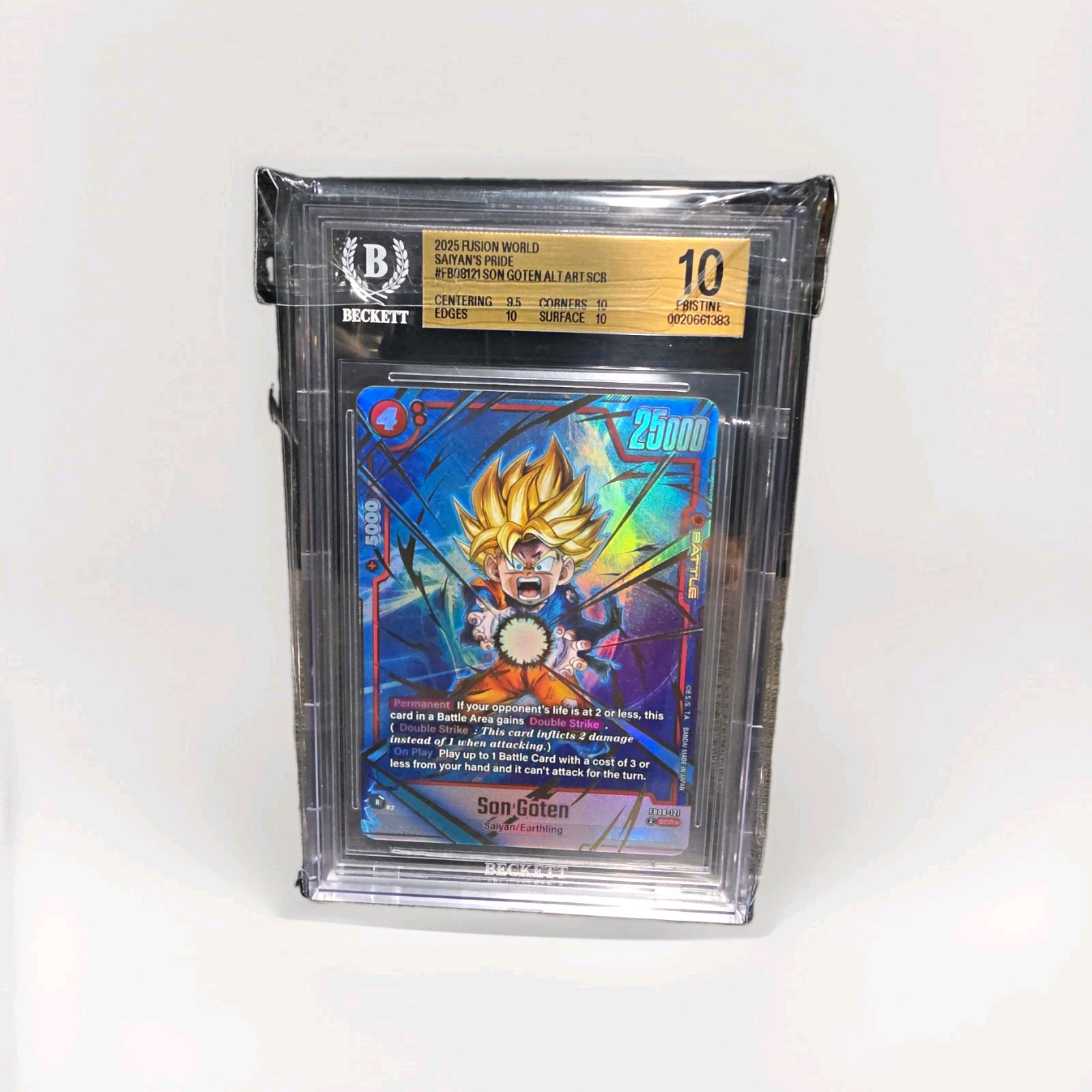 Bandai 2025 DBS Fusion World Son Goten Alternative Art FB08-121 BGS 10