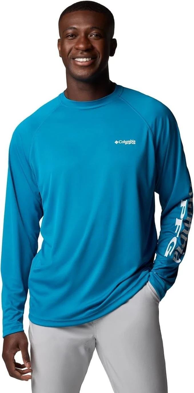 Columbia Men\'s PFG Deep Waves Long Sleeve Fishing Shirt