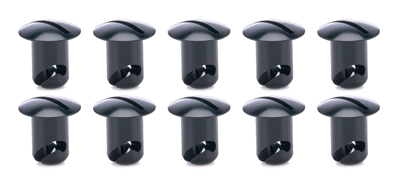 Ti22 Performance Quick Turn Fastener Oval Head Buttons .450 Long Black 10 Pack