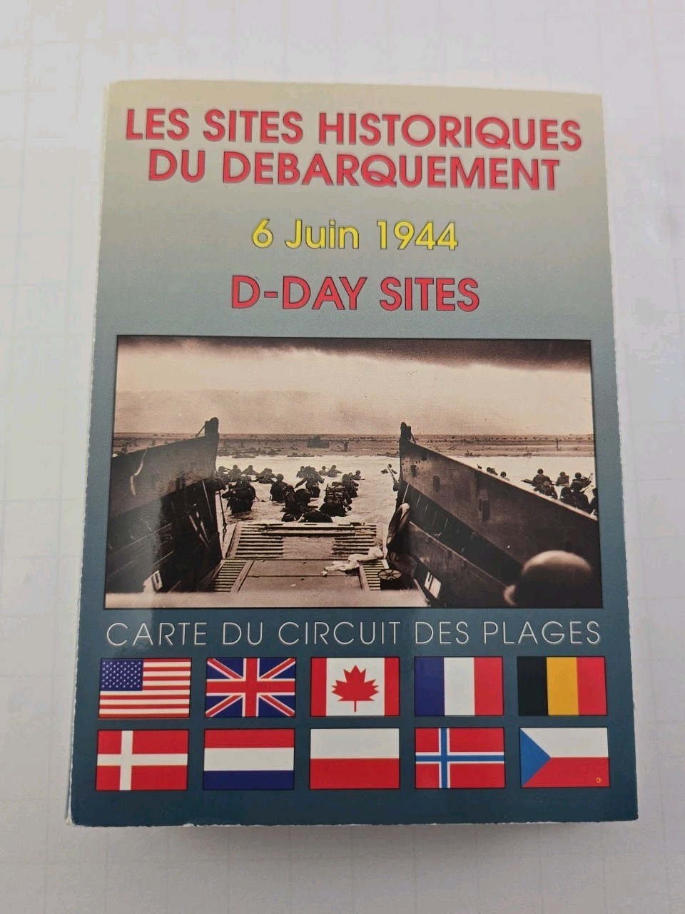 Normandie 1944 Les Sites Historiques Du Debarquement D-Day Sites Fold Out Map