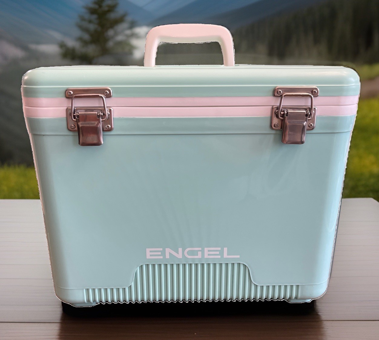 Engel 19 Qt Cooler Dry Box UC19SF Sea Foam Green Great Shape Engel 19 Qt Cooler Dry Box UC19SF Sea Foam Green Great Shape