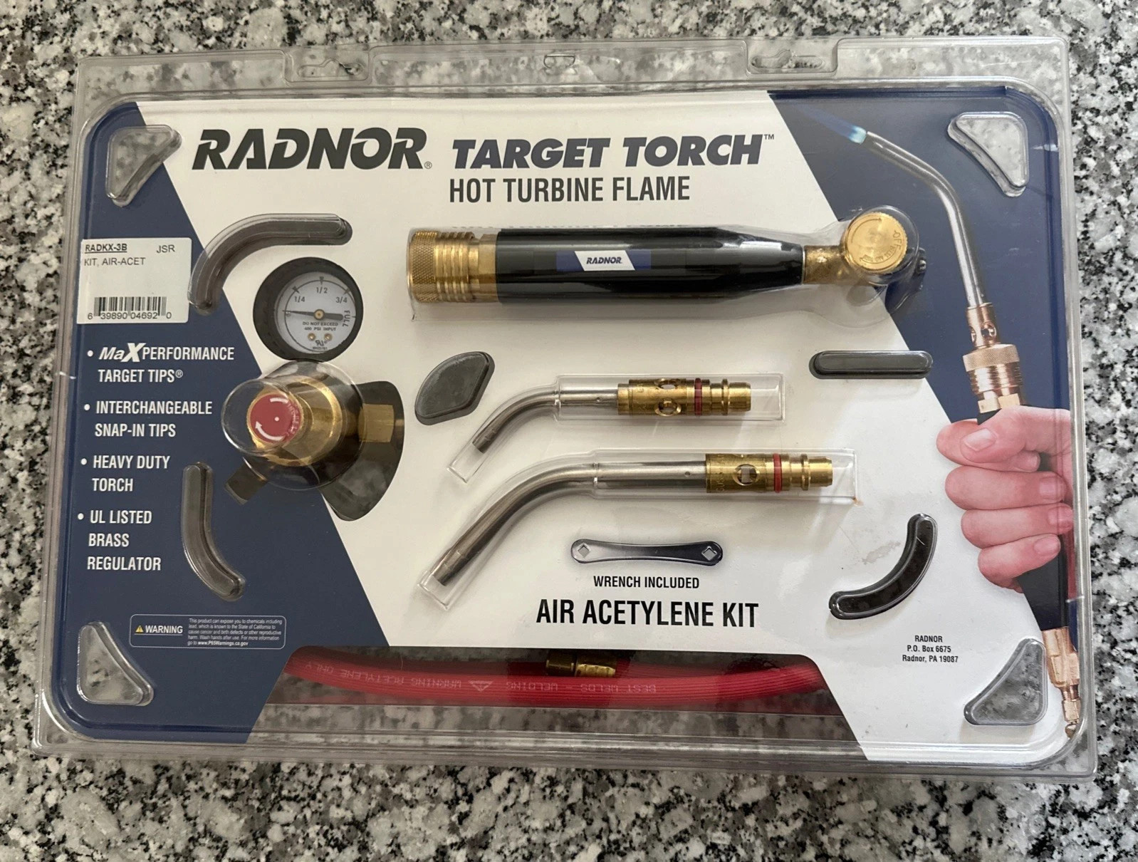 NEW RADNOR Target Torch Acetylene Soldering/Brazing Torch Kit RAD64004591 NKX4B