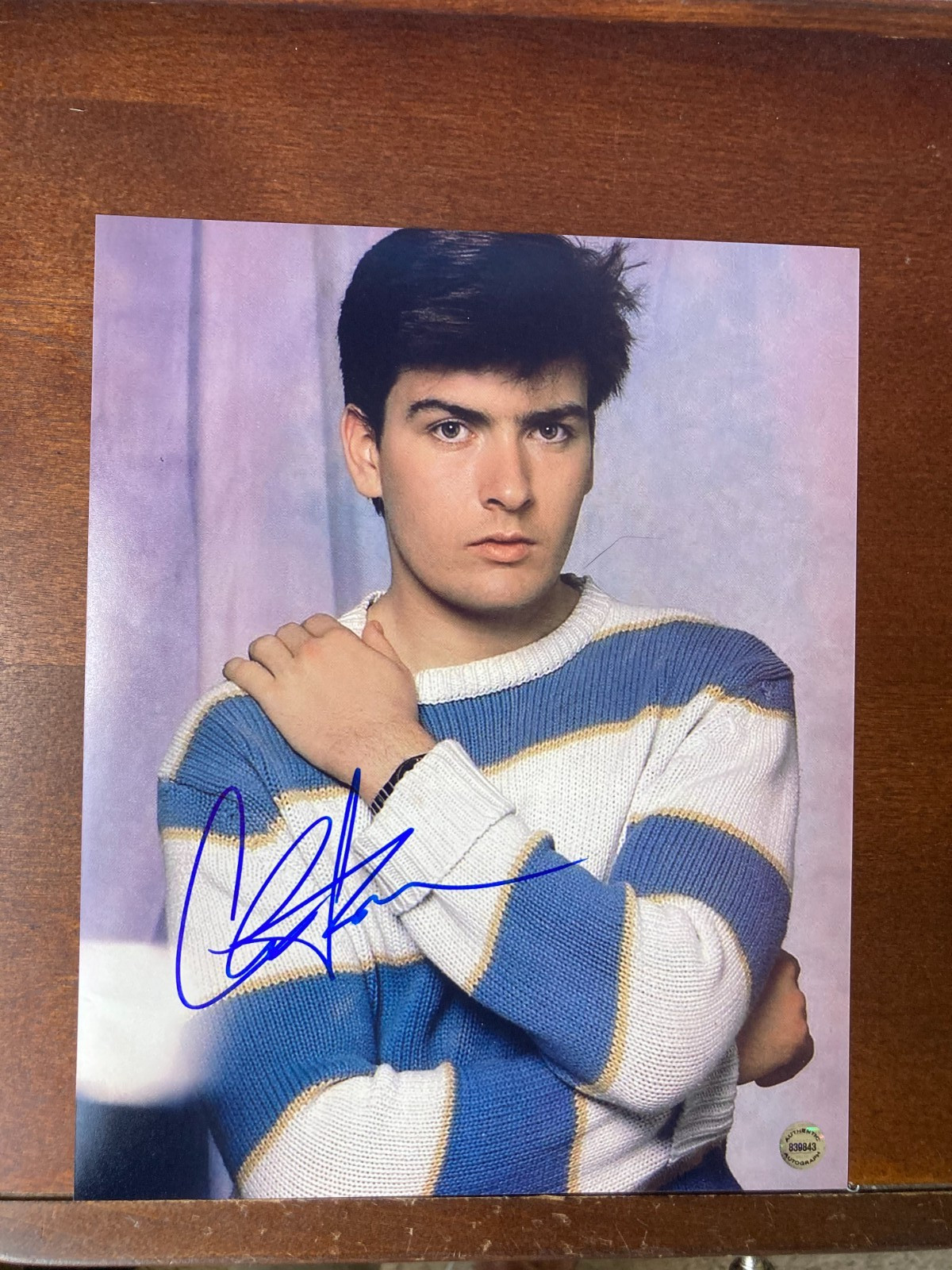 Charlie Sheen Signed Autographed 8x10 Photo COA Charlie Sheen Signed Autographed 8x10 Photo COA