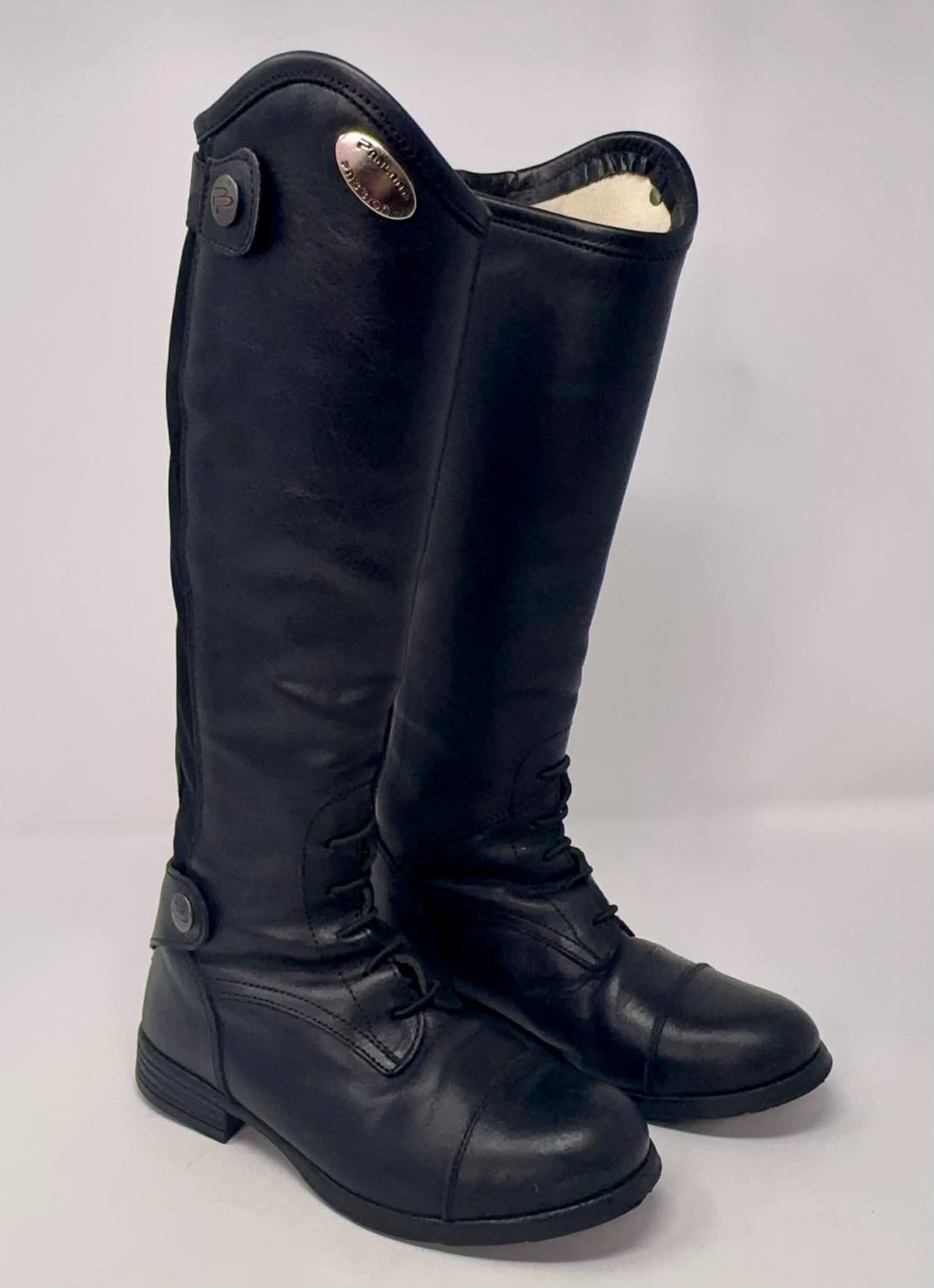 Parlanti Passion Field Riding Boots Kids EU 31/13 Black Leather Equestrian