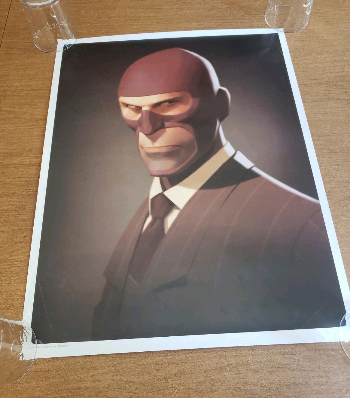 Rare Official Valve Team Fortress 2 Character Portrait Poster - Spy 18x24 