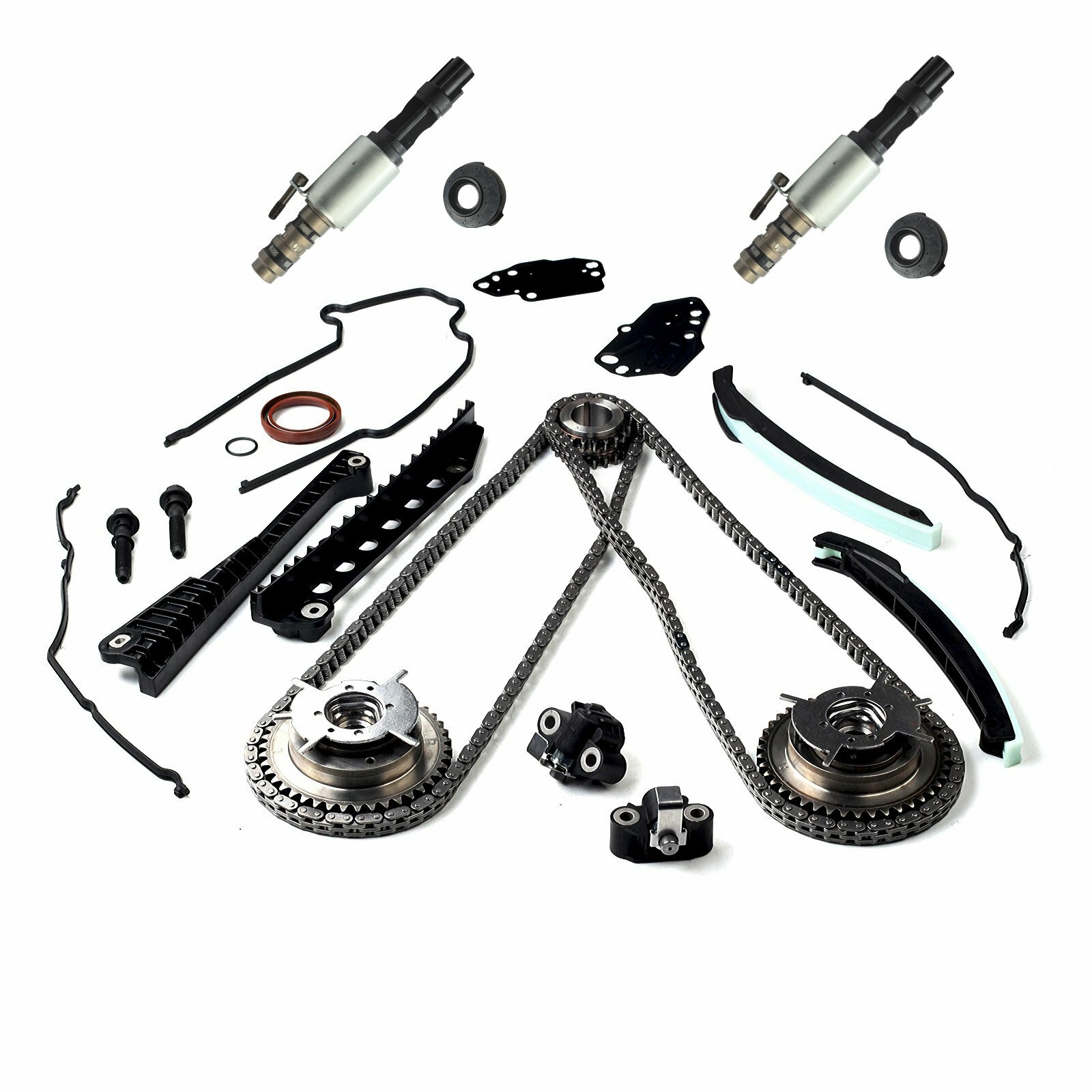 Timing Chain Kit Cam Phaser Timing + cover Seal For 05-08 Ford 5.4 F150 F250 3V