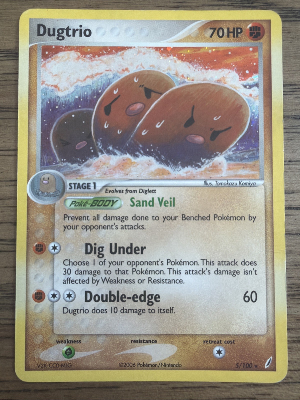 Dugtrio 5/100 EX Crystal Guardians Holo