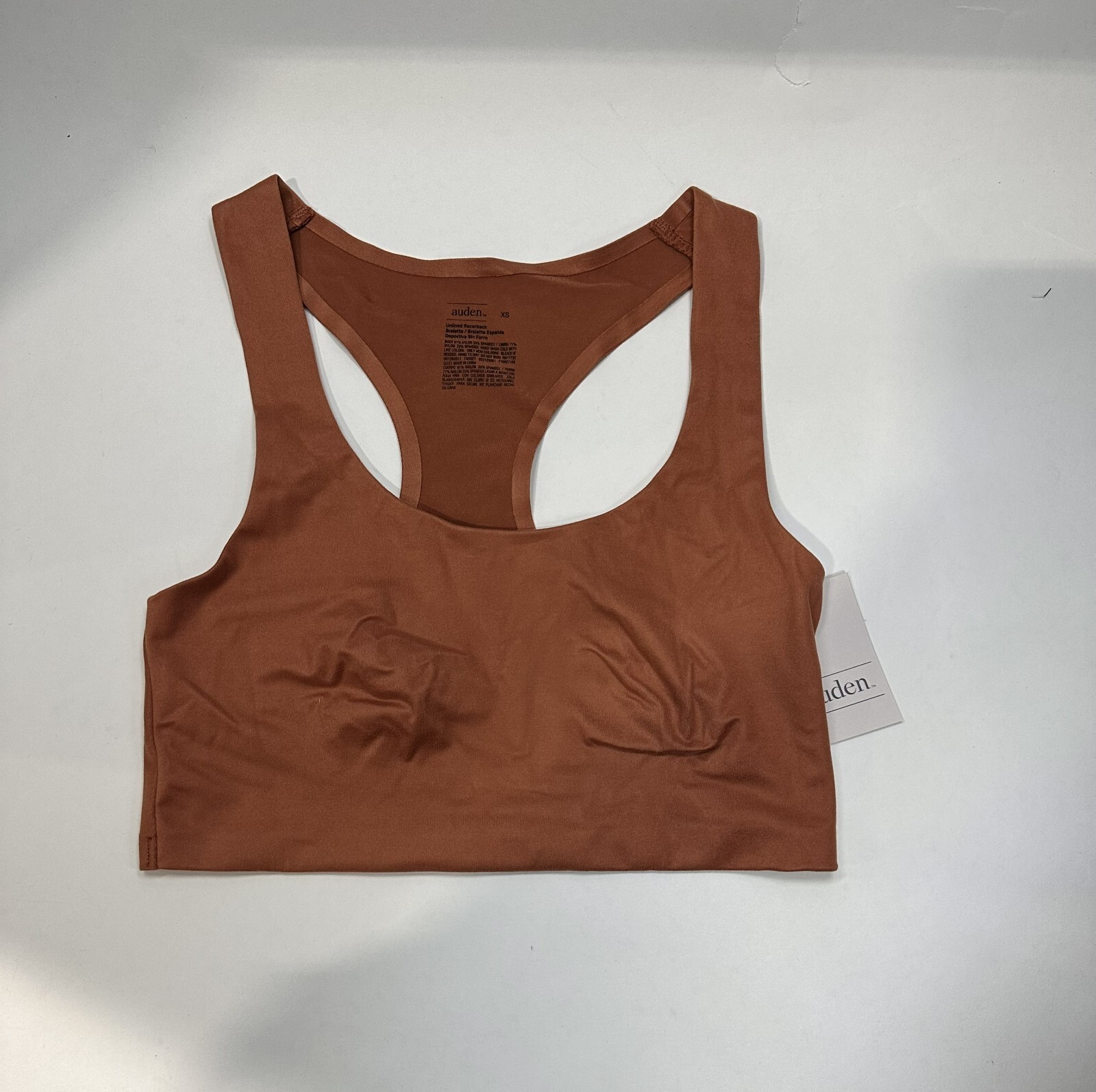 Women\'s So Soft Unlined Racerback Bralette - Auden Orange XS