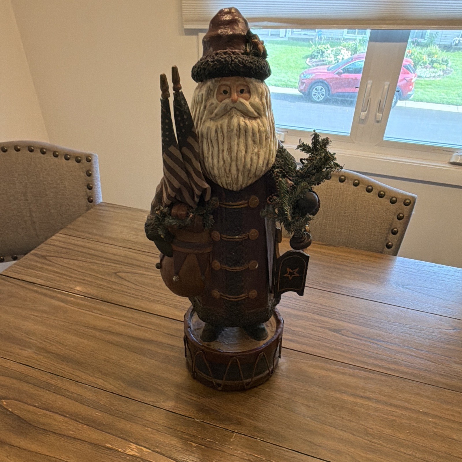 ESC Trading Company Deborah Graham Patriotic Santa On Drum 22\