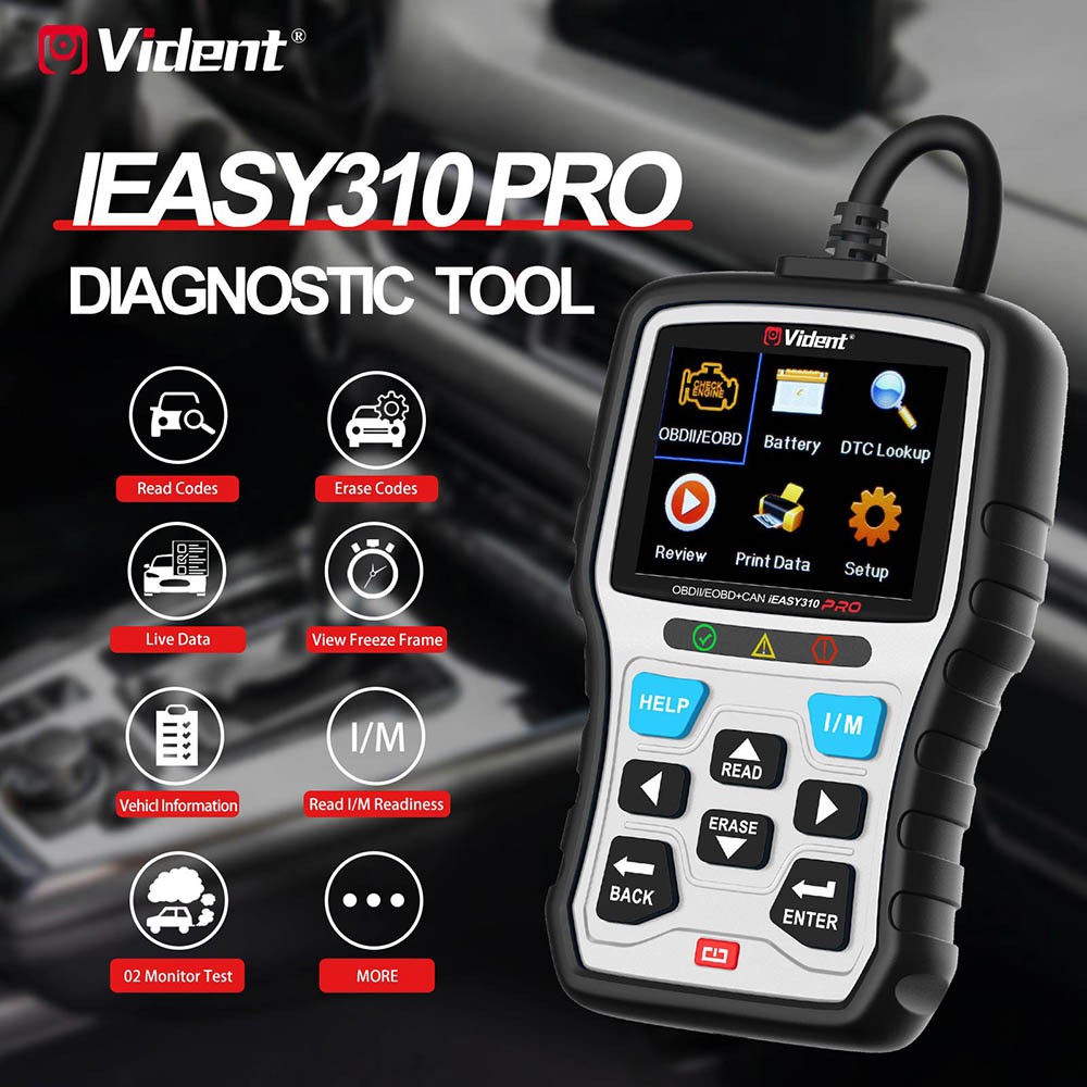 VIDENT iEasy310 Pro Enhanced OBD2 Automotive Scanner Code Reader Engine Fault