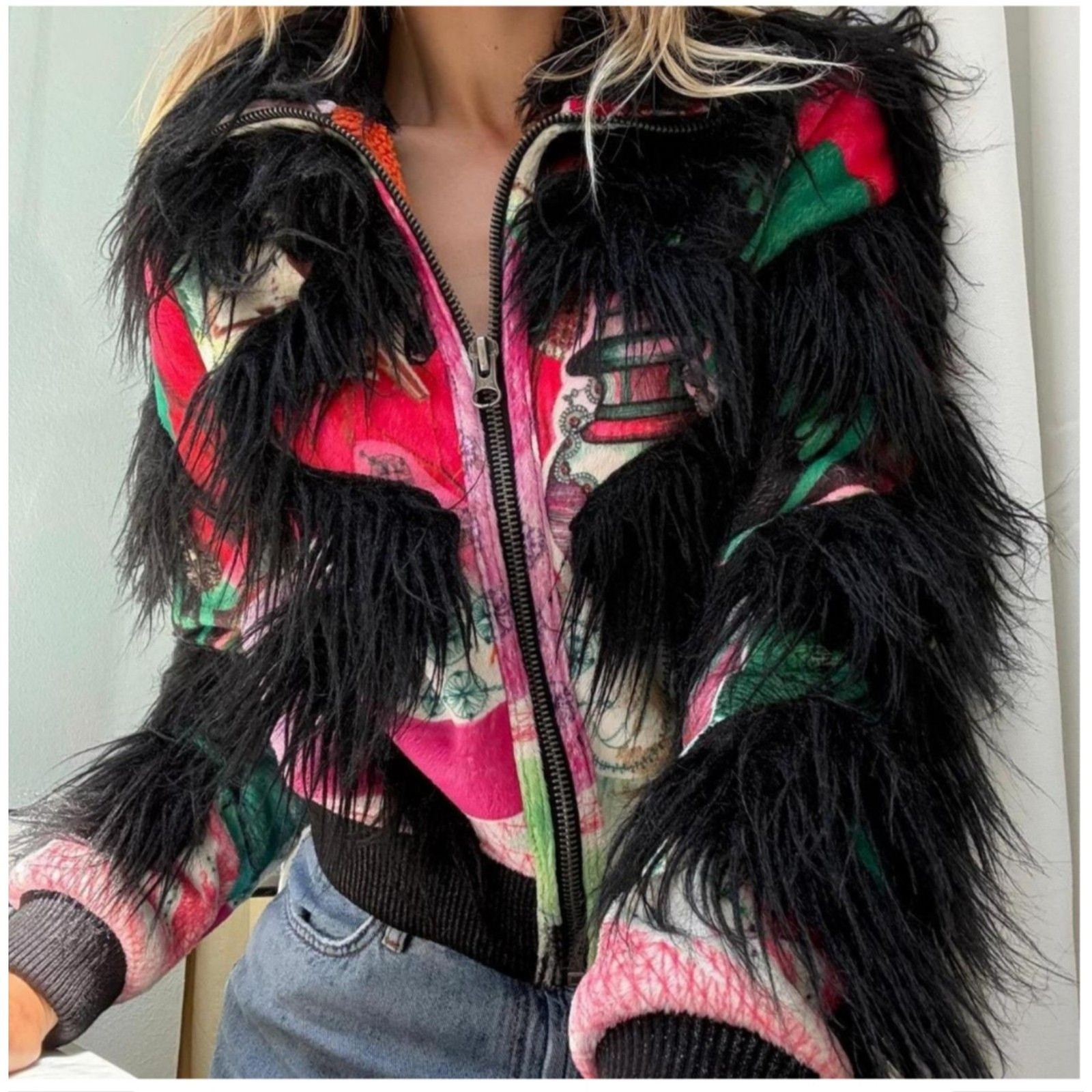 Anytime Good Y2K Vintage Jacket Custo Barcelona Women\'s Size 2