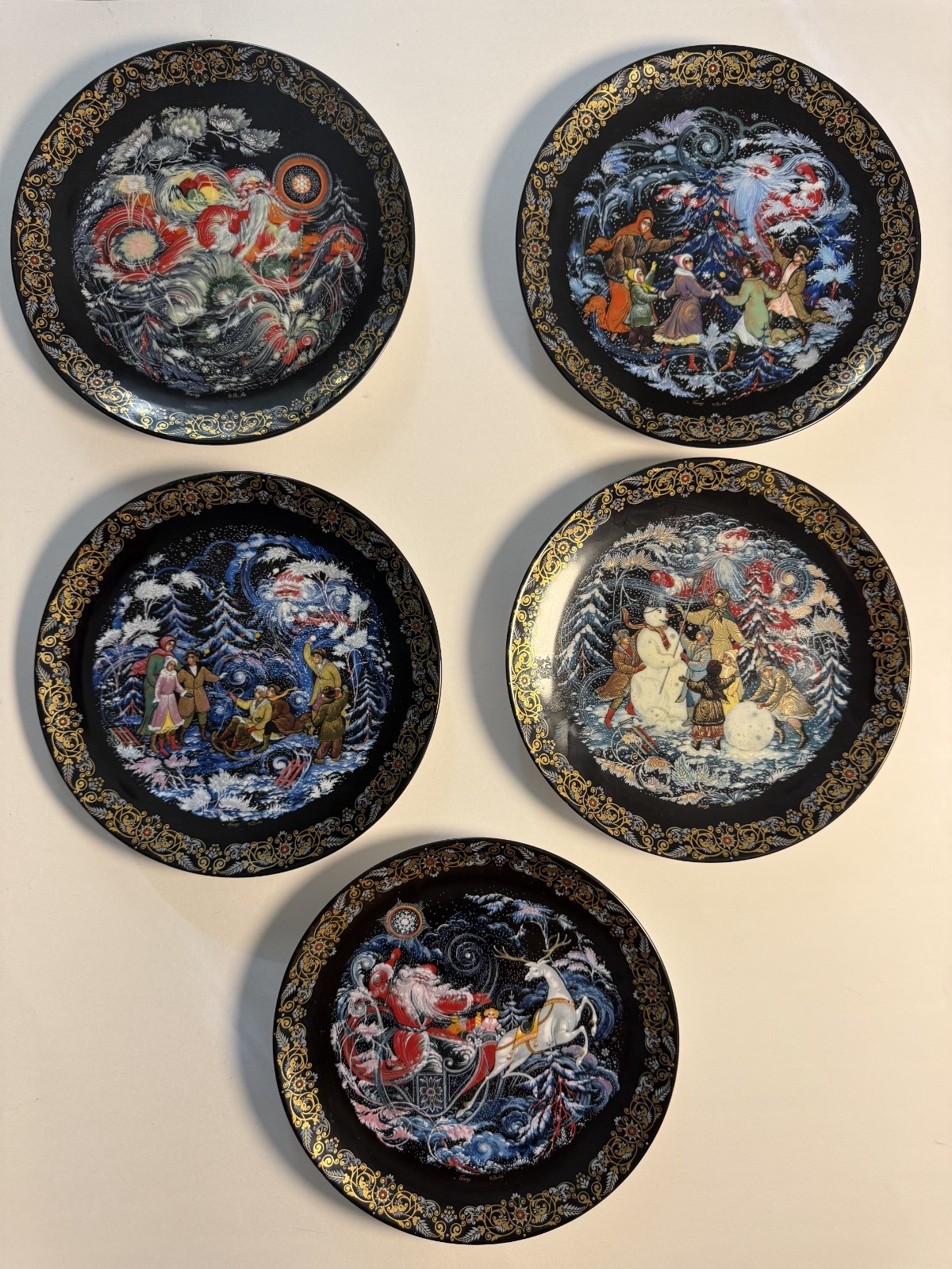 Bradford Exchange Russian Legends Fairy Tale Plates Lot of 5 Vintage Collectible