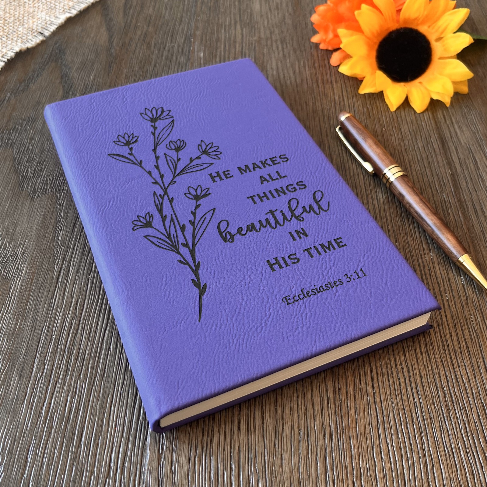 Custom Prayer Journal, Bible Study Journal, Daily Prayer Bible Journal Women Men