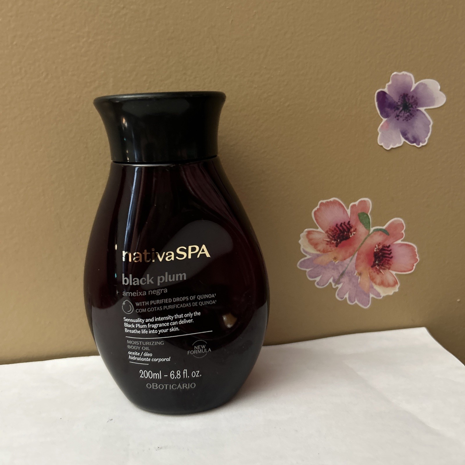 O Boticario Nativa SPA Ameixa Negra Oleo Glorioso - Hidratante 200 Ml 6.8 Fl OZ
