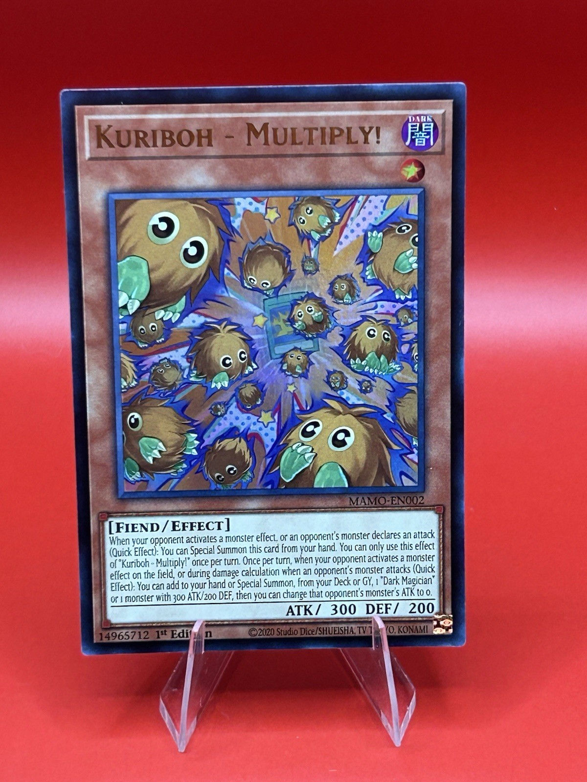 Yugioh Kuriboh-Multiply MAMO-en002 Ultra Rare, 1st Edition, NM