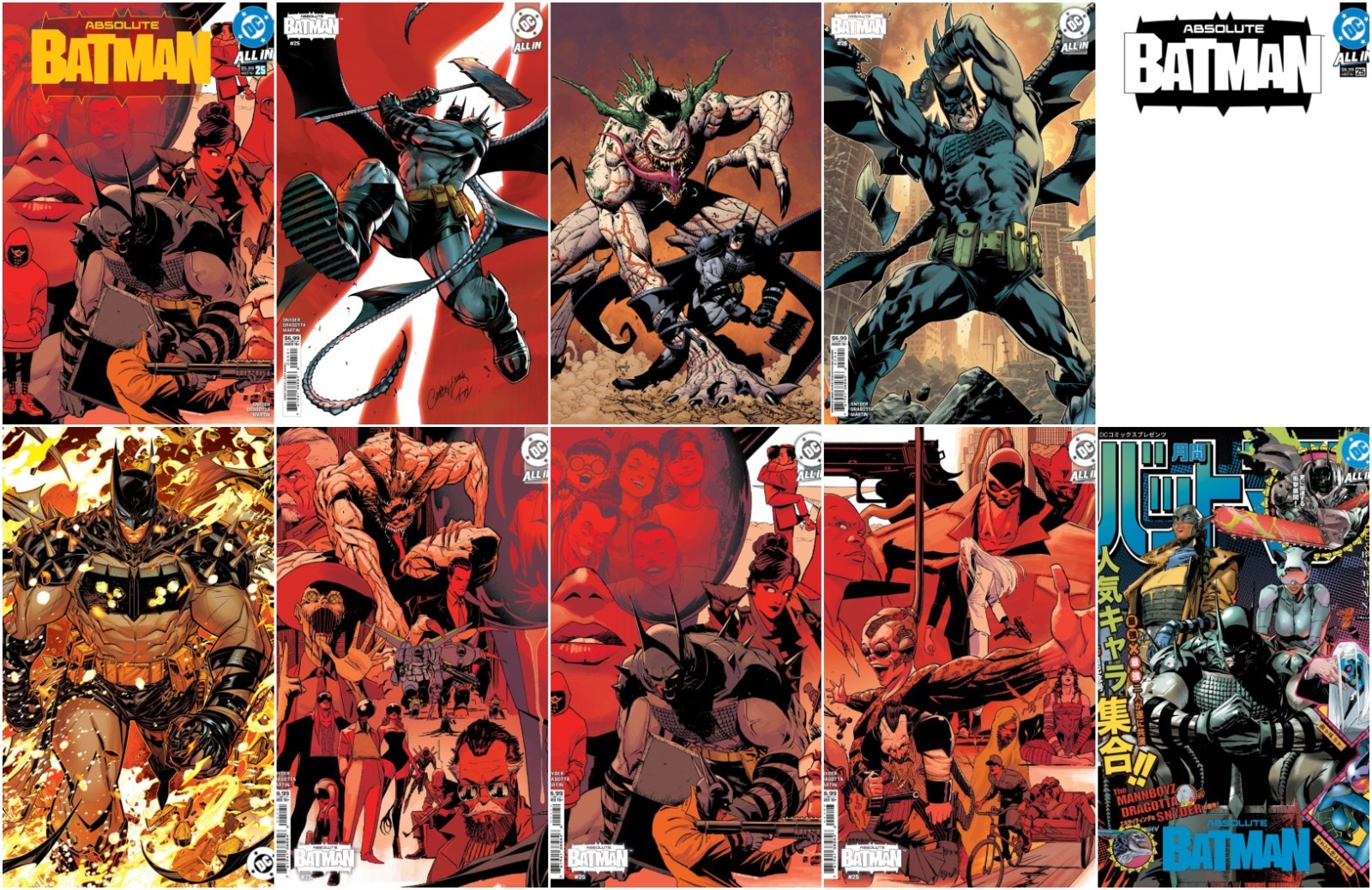 ABSOLUTE BATMAN #25 (10 VARIANT COVER BOOK SET #2) - PRESALE 10/28/26