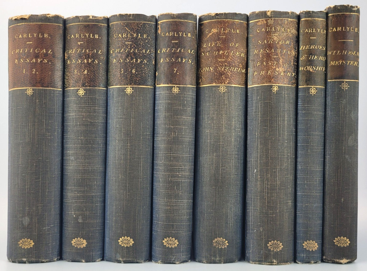11 Vol Thomas Carlyle Antique Books Set 1888 Critical Essays 1840 Meister Rare 11 Vol Thomas Carlyle Antique Books Set 1888 Critical Essays 1840 Meister Rare