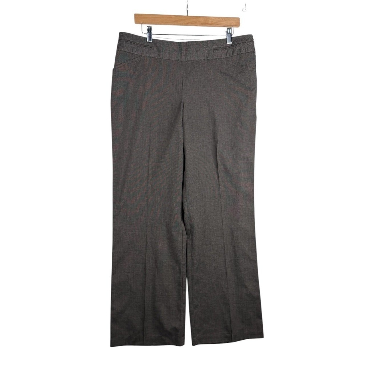 New Worthington Stretch Career Trouser Pants size 14 Brown