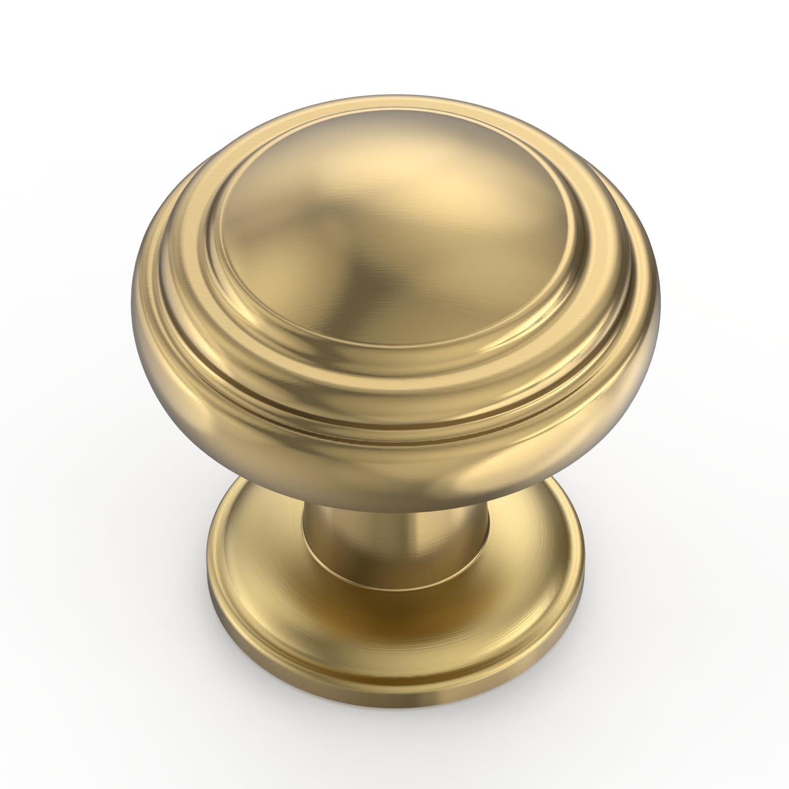 Amerdeco 10 Pack Champagne Bronze Cabinet Knobs Single Hole Cabinet Pulls 1 I...